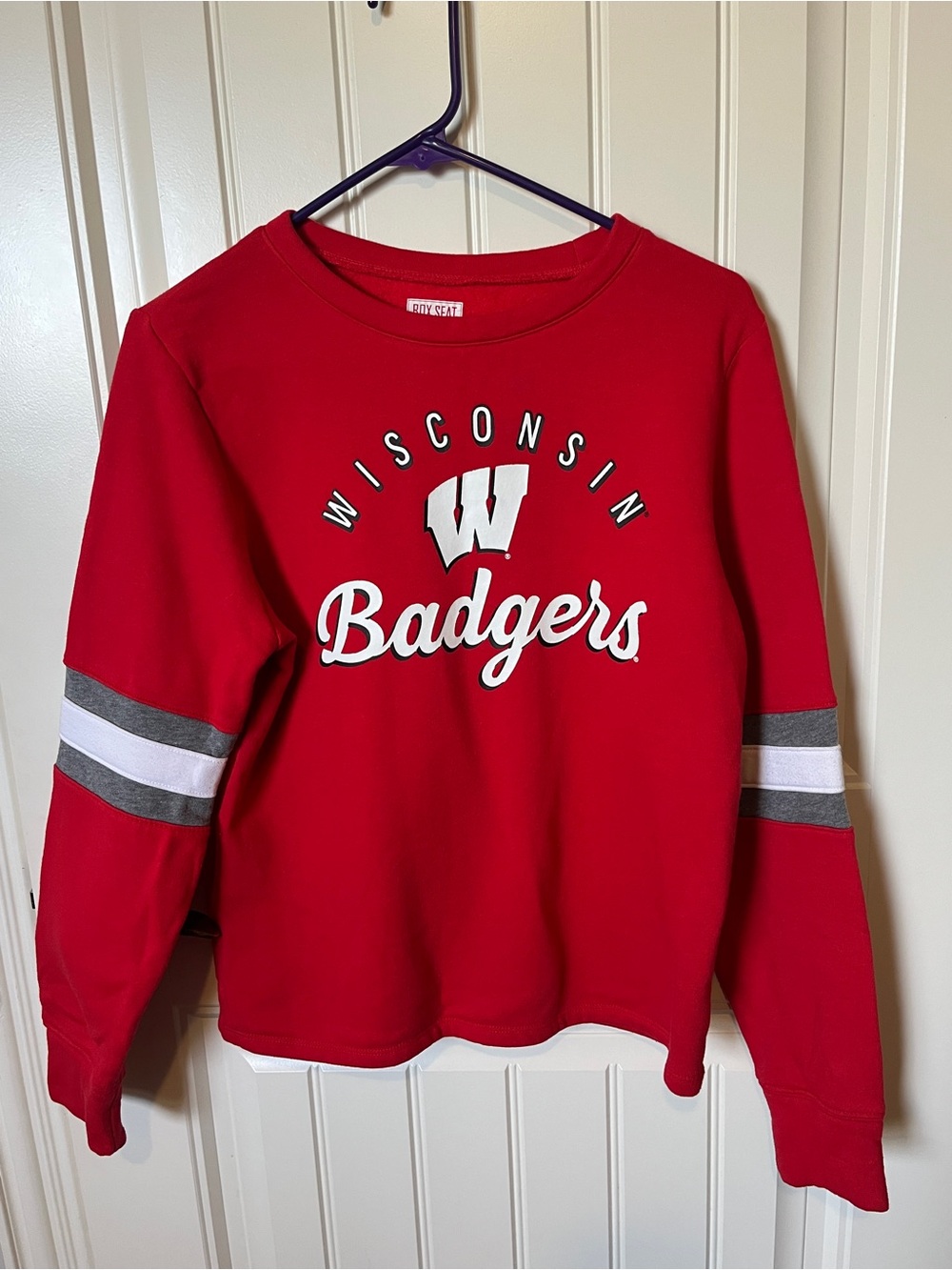 Wisconsin Badgers Red Women's Crewneck Sweatshirt